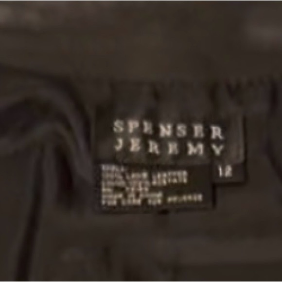 Spenser Jeremy 100% Lamb leather blk jacket, 12, NWOT. - Picture 2 of 11